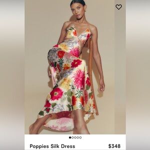 Reformation poppies silk  Maxi Dress